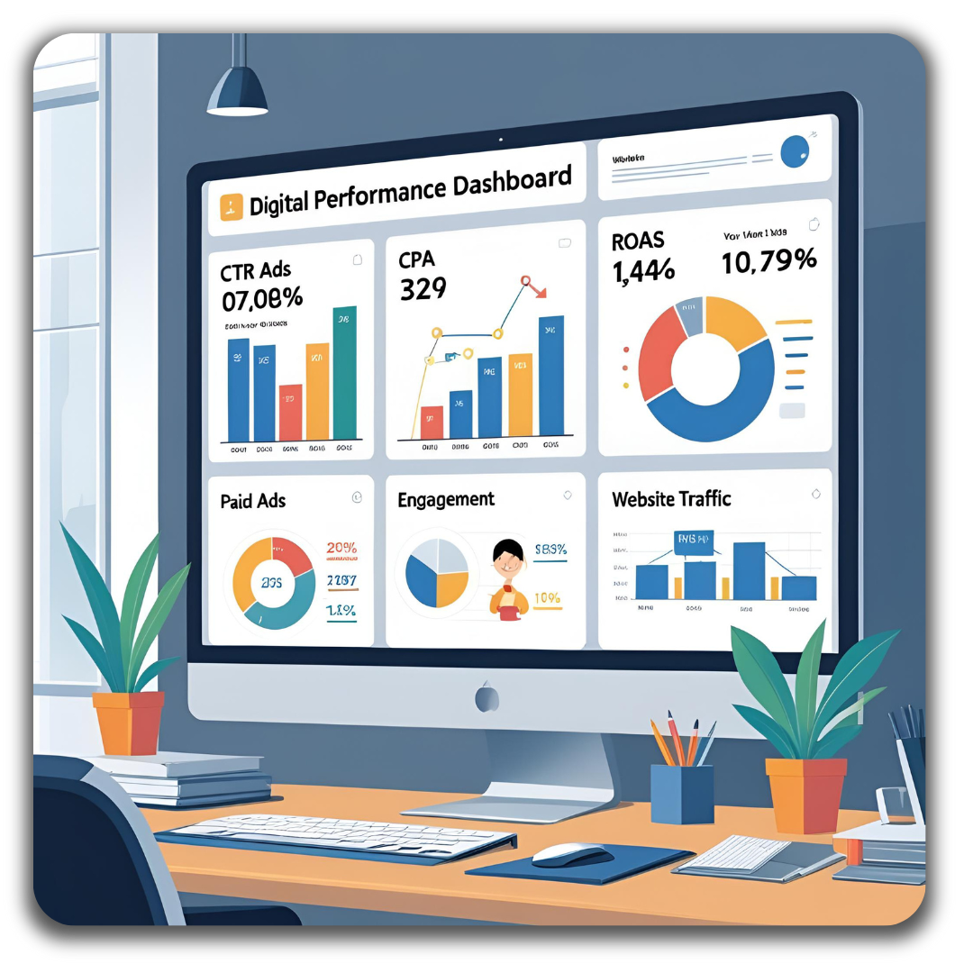 Campanha de marketing digital com foco em performance
